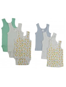 Boys Printed Tank Top 6 Pack