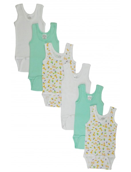 Boys Printed Tank Top 6 Pack