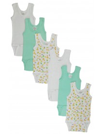 Boys Printed Tank Top 6 Pack