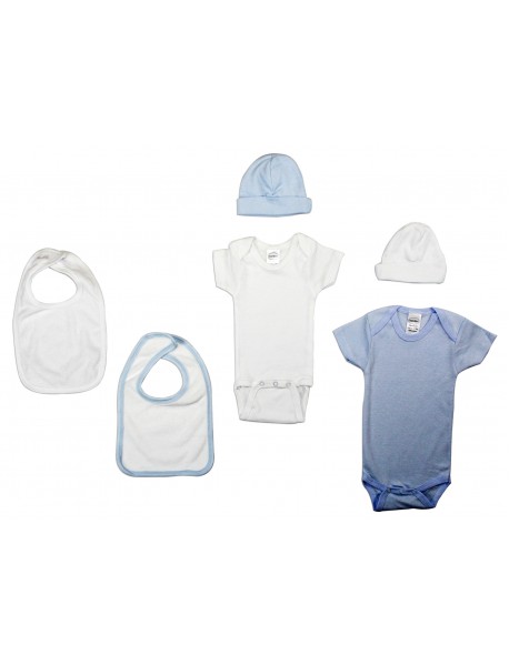 Boys 6 Piece Layette Set