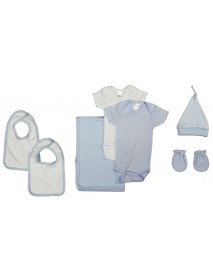 Newborn Baby Boy 7 Pc Layette Baby Shower Gift Set