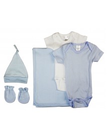 Newborn Baby Boy 5 Pc Layette Baby Shower Gift Set
