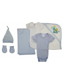Newborn Baby Boy 6 Pc Layette Baby Shower Gift Set