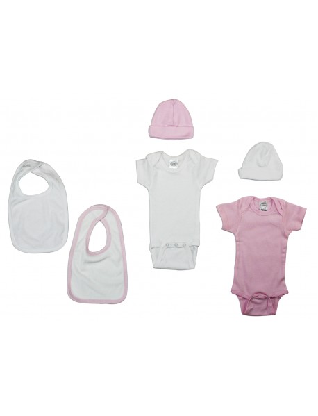 Girls 6 Piece Layette Set