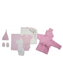 Essential Newborn Baby Girl 7 Piece Layette Set