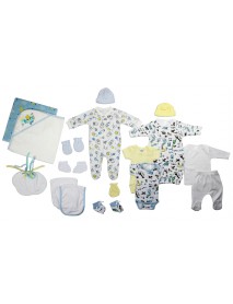 Newborn Baby Boy 19 Pc Layette Baby Shower Gift Set