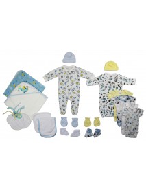 Newborn Baby Boy 19 Pc Layette Baby Shower Gift Set