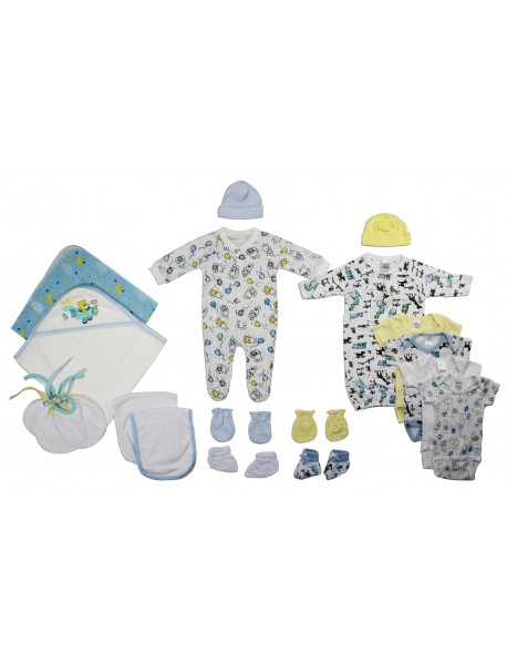 Newborn Baby Boy 19 Pc Layette Baby Shower Gift Set