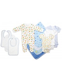 Newborn Baby Boy 11 Pc Layette Baby Shower Gift Set