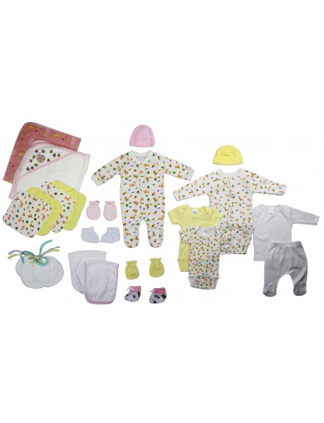 Newborn Baby Girl 23 Pc Layette Baby Shower Gift Set