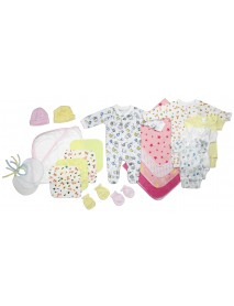Newborn Baby Girls 21 Pc Layette Baby Shower Gift Set