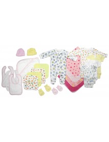 Newborn Baby Girls 21 Pc Layette Baby Shower Gift Set