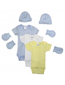 Newborn Baby Boys 7 Pc Layette Baby Shower Gift Set