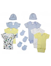 Newborn Baby Boys 10 Pc Layette Baby Shower Gift Set