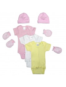Newborn Baby Girls 7 Pc Layette Baby Shower Gift Set