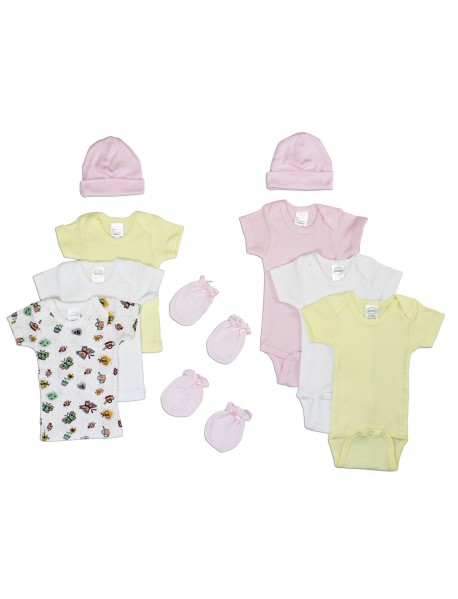 Newborn Baby Girls 10 Pc Layette Baby Shower Gift Set