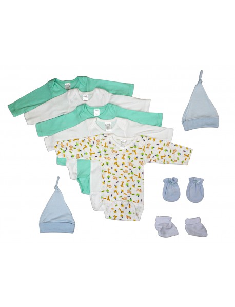 Newborn Baby Boys 9 Pc Layette Baby Shower Gift Set