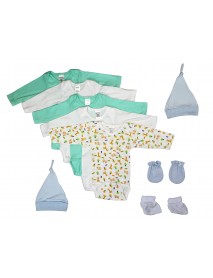 Newborn Baby Boys 9 Pc Layette Baby Shower Gift Set