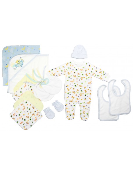 Newborn Baby Boys 14 Pc Layette Baby Shower Gift Set