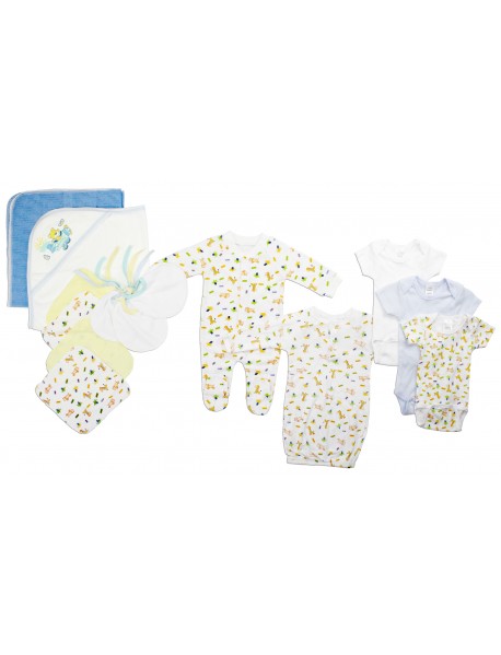 Newborn Baby Boys 14 Pc Layette Baby Shower Gift Set