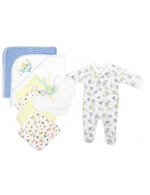 Newborn Baby Boys 10 Pc Layette Baby Shower Gift Set