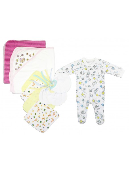 Newborn Baby Girls 10 Pc Layette Baby Shower Gift Set