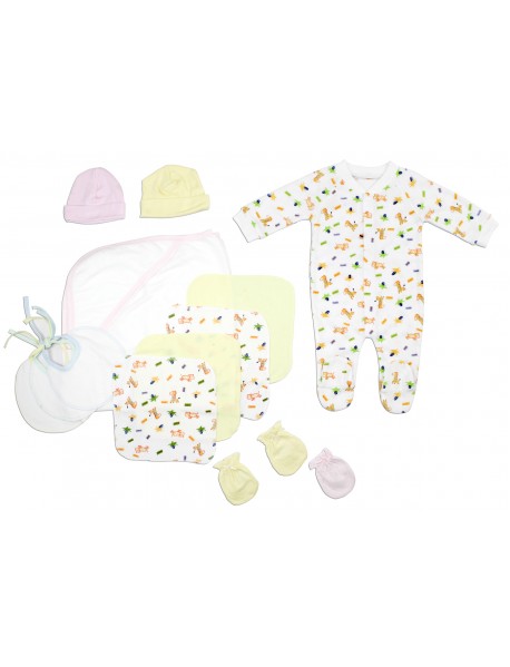 Newborn Baby Girls 13 Pc Layette Baby Shower Gift Set