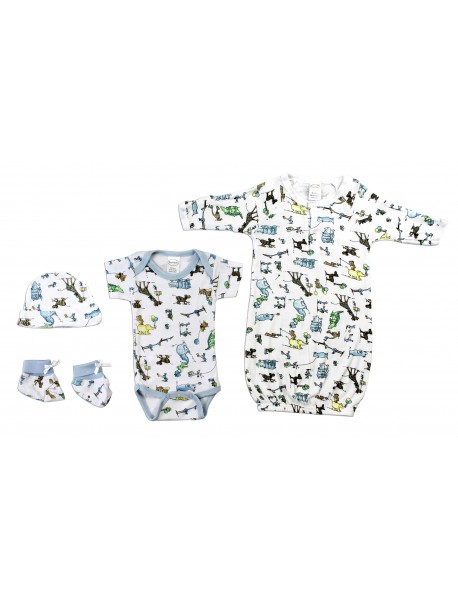 4 pc Layette Baby Shower Gift Set