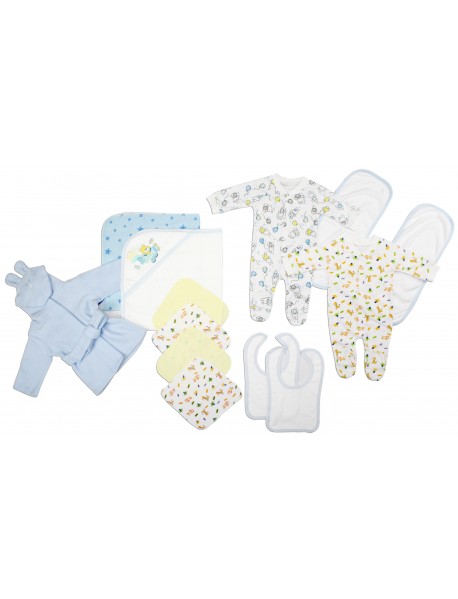 Newborn Baby Boys 13 Pc Layette Baby Shower Gift Set
