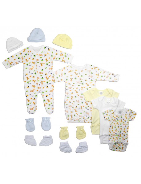 Newborn Baby Boys 12 Pc Layette Baby Shower Gift Set