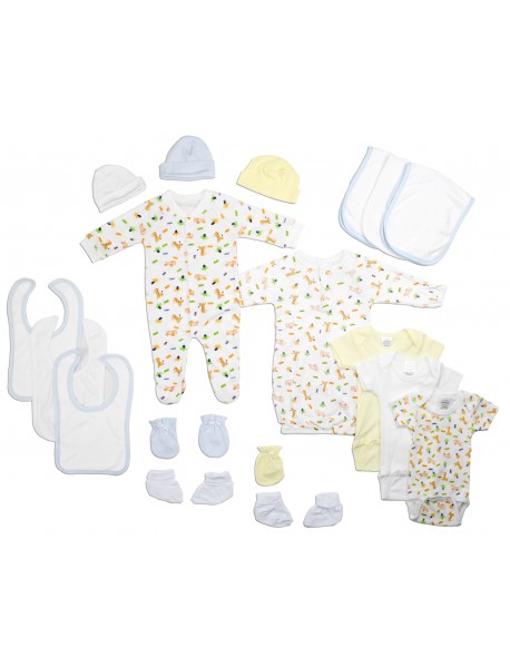 Newborn Baby Boys 18 Pc Layette Baby Shower Gift Set