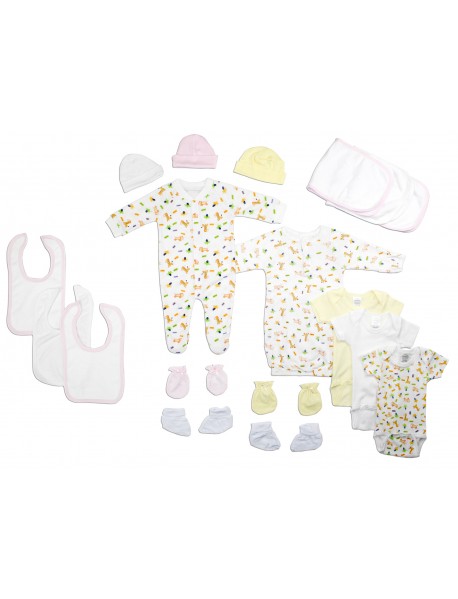 Newborn Baby Girls 18 Pc Layette Baby Shower Gift Set