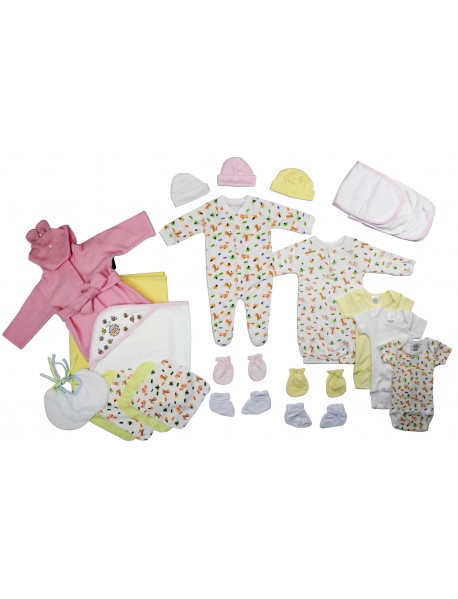 Newborn Baby Girls 25 Pc Layette Baby Shower Gift Set