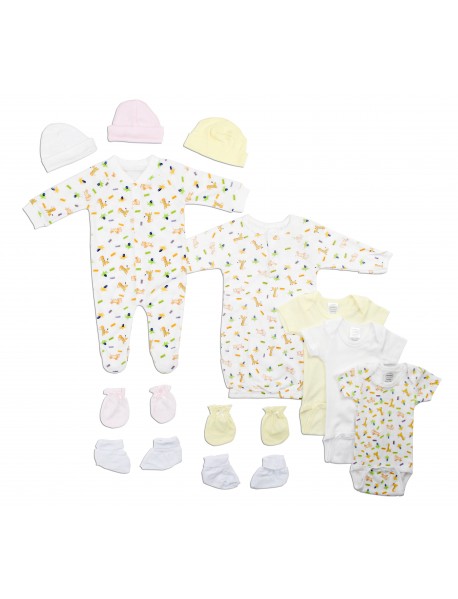 Newborn Baby Girls 12 Pc Layette Baby Shower Gift Set