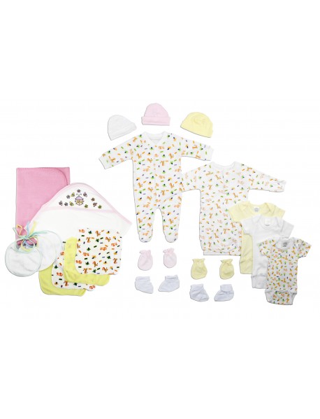 Newborn Baby Girls 21 Pc Layette Baby Shower Gift Set