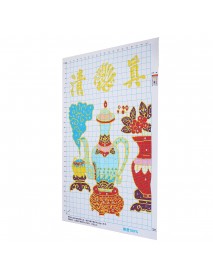 DIY Mosque Pot Bottle Cross Stitch Wall Paint Painting Decor Cotton