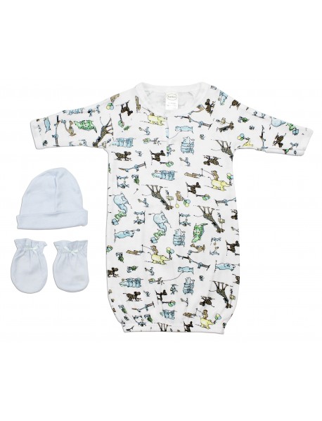 Boys 3 Piece Layette Set
