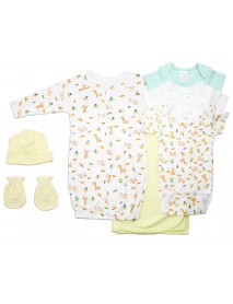 Unisex Newborn Baby 7 Pc Layette Baby Shower Gift Set