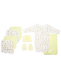 Unisex Newborn Baby 8 Pc Layette Baby Shower Gift Set