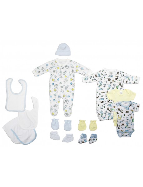 Unisex Newborn Baby 13 Pc Layette Baby Shower Gift Set