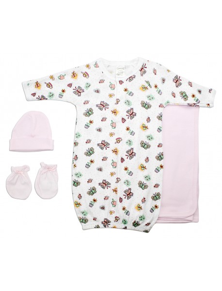 Girls 4 Piece Layette Set