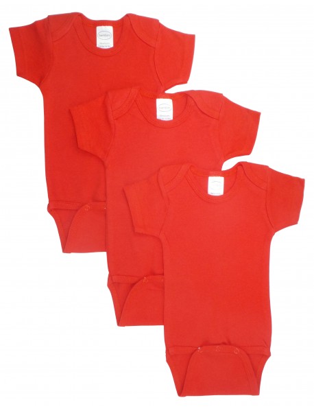 Red Bodysuit Onezies (Pack of 3)