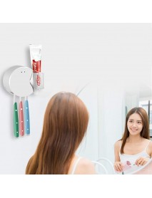 3 Teeth Brushes Toothbrush UV Light Sterilizer Holder Wall-Mounted Disinfection Box Rechargeable Toothbrushes Toothpaste Storage Box