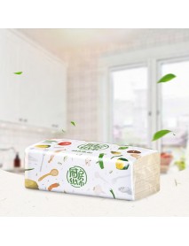 3 Packs Bamboo Pulp Draw Paper Natural Pumping Two-layer Thickening Soft Tissue for Kitchen Absorbent Paper