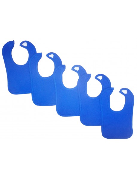Blue Baby Bibs (Pack of 5)