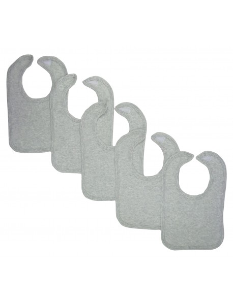 Grey Baby Bibs (Pack of 5)