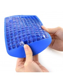 2Pcs 160 Grid Square Ice Tray Silicone Stackable Mold Set for Home Kitchen Tool