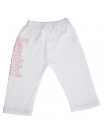 Girls White Pants with Print