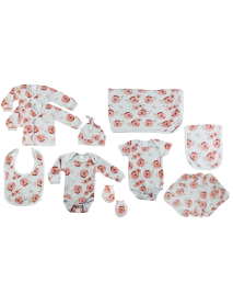 Rose Print Newborn 13 Piece Set