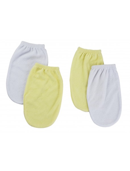 Washcloth Mitt - 4 pc Set